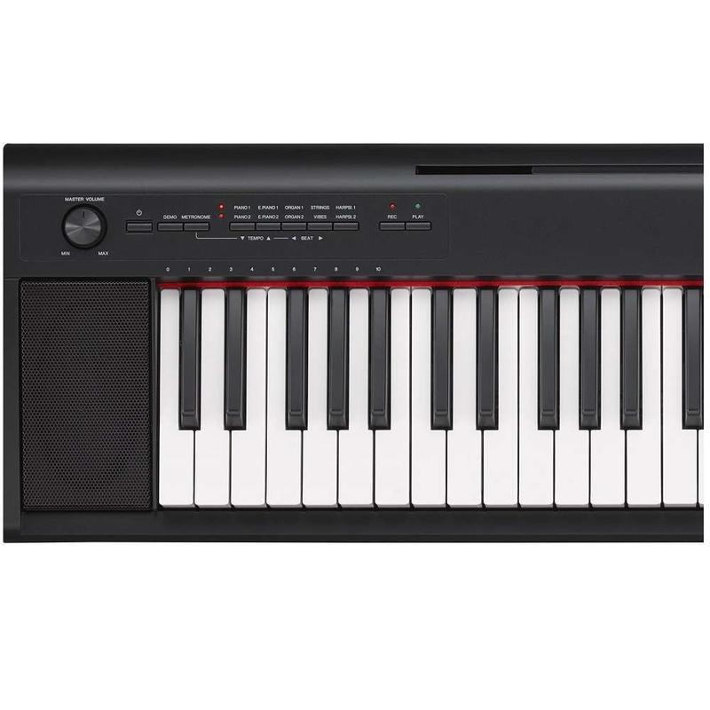 Piano Digital NP 12 B Piaggero Preto 61 Teclas com Fonte Bivolt
